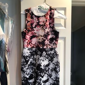 TopShop Floral Mini Bodycon Dress